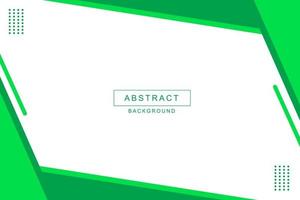 Abstract geometric green background vector