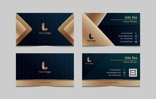 Luxury Gradient Business Cards vector