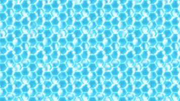 Seamless pattern from honeycombs blue. Shiny bright background from hexagon for banner design. Vector illustration.