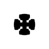 Plus icon. Cross sign. Simple style Christian holiday poster background symbol. Add button. Plus logo design element. Plus t-shirt printing. Vector for sticker.
