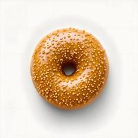 doughnuts on white background, perfect for advertising, packaging, menus, cookbooks. Highlighting texture and details, shot from above, high-res suitable for printing, posters, banners and more photo