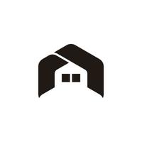 home factory curves design logo vector