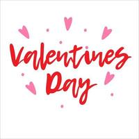 Lettering. Valentine's Day. Lettering in bright colors. Modern vector illustration. Love. Heart. Valentine's Day.