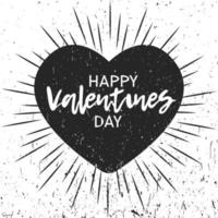 día de San Valentín. postal con un corazón. declaración de amor. el 14 de febrero. dia del amor para su diseño. vector