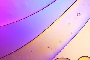 Top view movement of oil bubbles in the liquid photo