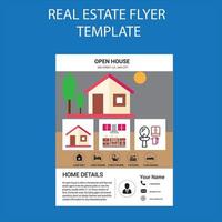 real estate flyer template vector