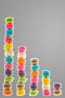 macaroons  color background photo