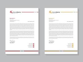 Professional creative letterhead template design vector