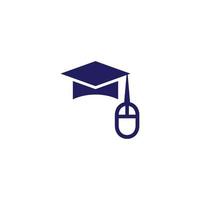 online learning abstract icon design vector