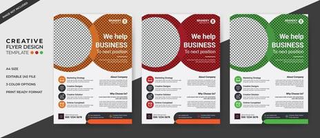 folleto corporativo de servicios empresariales vector