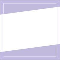 Violet and white background color with stripe line shape. Suitable for social media post and web internet ads. Template layout. Frame, boarder for text, picture, advertisement. Empty space. vector
