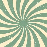 Abstract background rays in retro style radiating from the center in the form of a spiral. vector