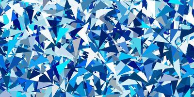 Light blue vector background with triangles.