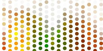 Light green, yellow vector background with spots.