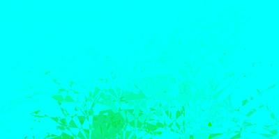 Light Green vector background with triangles.