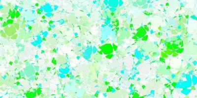 Light Green vector pattern with polygonal shapes.