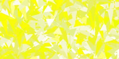 Light Green, Yellow vector background with triangles.