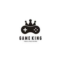 Royal, crown, king game controller logo design vector