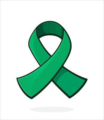 Jade Green Awareness Ribbon As Symbol Hepatitis B And Liver Cancer Isolate  Vector Object Stock Illustration - Download Image Now - iStock