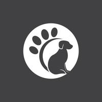 Pet Shop Silhouette Logo Vector Template