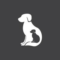 Pet Shop Silhouette Logo Vector Template