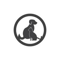 Pet Shop Silhouette Logo Vector Template