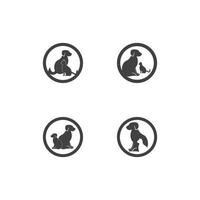 Pet Shop Silhouette Logo Vector Template