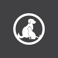 Pet Shop Silhouette Logo Vector Template