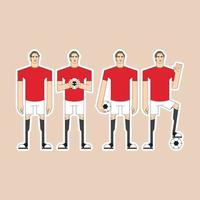 male football lover 33 vector