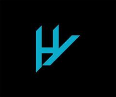 diseño del logotipo de la letra hy. diseño de logotipo de alfabeto creativo moderno. Ilustración de vector de plantilla de logotipo de letra hy.