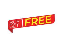 buy 1 get 1 free design template vector