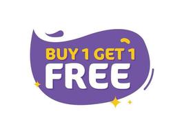 buy 1 get 1 free design template vector