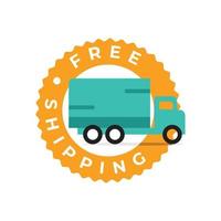 Free delivery design template vector