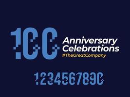 anniversary logo design template vector