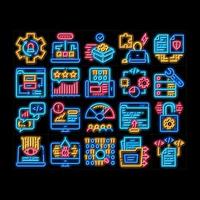 Software Testing And Analysis Icons Set Vector