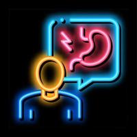 gastroenterologist doctor neon glow icon illustration vector