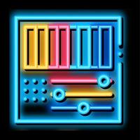 rgb color neon glow icon illustration vector