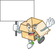 Cardboard Open Vector