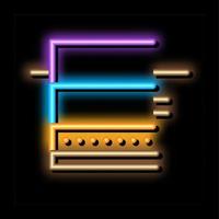 floating foundation neon glow icon illustration vector