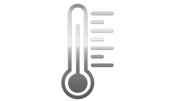 Medical temperature control tool icon on Transparent Background PNG