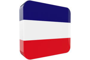 Los Altos 3d Flag Icon on PNG Background