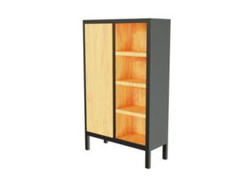 Design 3d rendering of wardrobe for furniture needs png