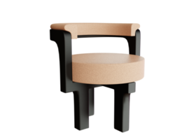 Diseño de renderizado 3d de una silla para necesidades de muebles. png