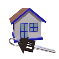 Home Investment with Key 3D Render png