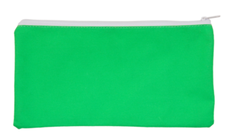 Green fabric bag isolated with clipping path for mockup png