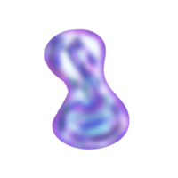 illustration de goutte holographique png