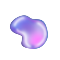 illustration de goutte holographique png