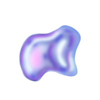 illustration de goutte holographique png