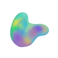 holografische Blob-Illustration png