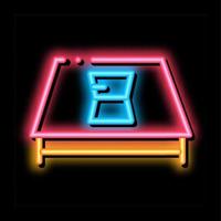 roof opened window neon glow icon illustration vector